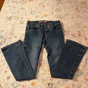 lowrise bootcut jeans
